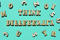 Think Differently, phrase as banner headline - PhotoDune Item for Sale