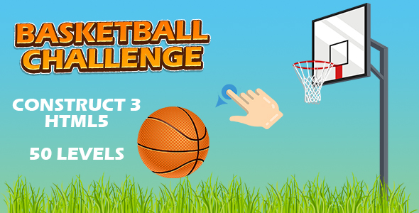 Basketball Game (Construct 3 | C3P | HTML5) 50 Levels