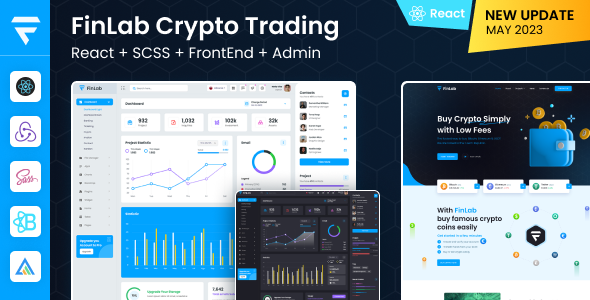 FinLab | React Redux Crypto Trading UI Admin Dashboard Template