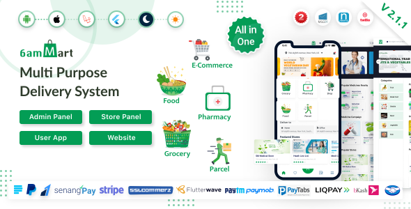 Codes: 6amtech Delivery App Delivery System Ecommerce App Food Delivery App Grocery Delivery App Multi Seller Multi-vendor Multi-vendor Ecommerce App Online Multi Vendor Shop Parcel Delivery App Pharmacy Delivery App Premium Shopping Cart Shopping Cart Software