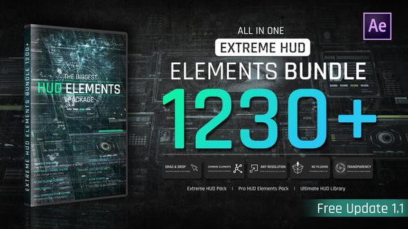 Extreme HUD Elements Bundle 1200+