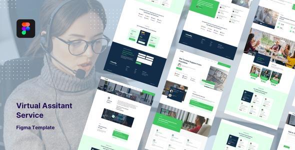 Virtual Assistant Service Website - Figma Template