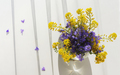 Spring flowers in a vase top view. - PhotoDune Item for Sale