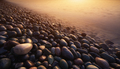 Sunset on the sea stones shore - PhotoDune Item for Sale