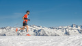 A male mountain runner trains in the snow - PhotoDune Item for Sale