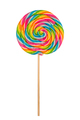 closeup of colorful lollipop candy on white background - PhotoDune Item for Sale
