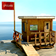 Lifestation post Lifeguard station Beach safety - 3DOcean Item for Sale