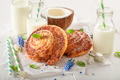 Coconut rolls as swedish dessert. Tasty Swedish dessert. - PhotoDune Item for Sale