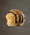 caramel ice cream scoop with chocolate sauce - PhotoDune Item for Sale