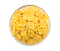 corn flakes in bowl on white - PhotoDune Item for Sale