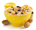 bowl of cereals muesli on white - PhotoDune Item for Sale