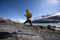 Woman trail runner cross country running in high altitude winter nature - PhotoDune Item for Sale