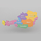 Austria State Map - 3DOcean Item for Sale