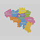 Belgium State Map - 3DOcean Item for Sale