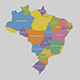Brazil State Map - 3DOcean Item for Sale
