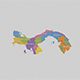 Panama State Map - 3DOcean Item for Sale