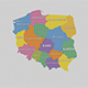 Poland State Map - 3DOcean Item for Sale