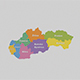 Slovakia State Map - 3DOcean Item for Sale