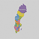 Sweden State Map - 3DOcean Item for Sale