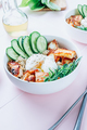 Buddha bowl dish with grilled Halloumi cheese - PhotoDune Item for Sale