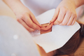 Picture of woman having candle therapy concha - PhotoDune Item for Sale
