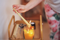 Picture of woman having candle therapy concha - PhotoDune Item for Sale