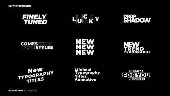 Typography Titles 1.0 | After Effects