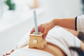 Picture of moxibustion therapy on woman body - PhotoDune Item for Sale