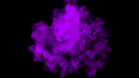 Purple Smoke Falling Collision