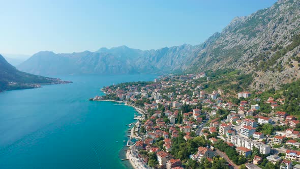 Bay of Kotor Bay is One of the Most Beautiful Places on Adriatic Sea Medieval Towns and Scenic