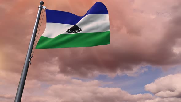 Lesotho Flag 4K