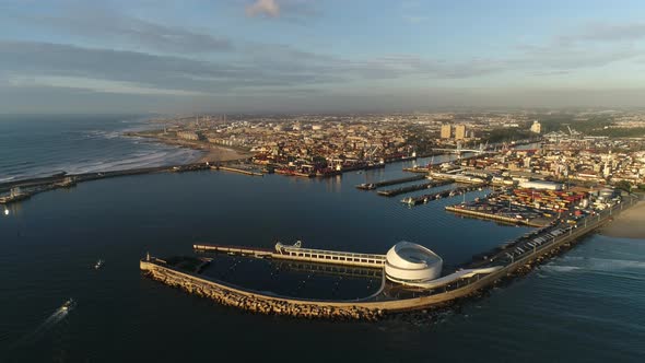 Aerial Footage of City Harbour