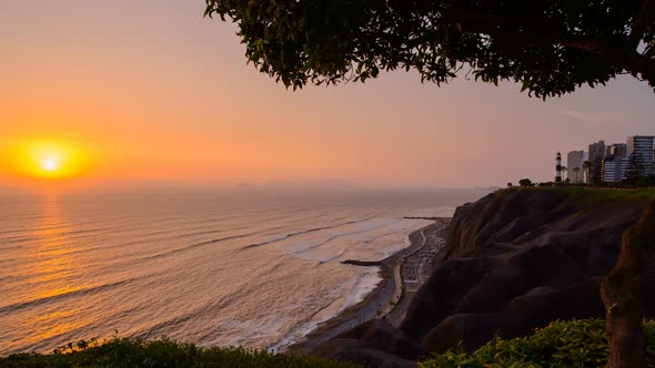 Sunset in Lima