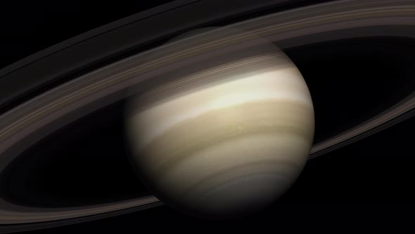 Concept 2-UR1 View of the Realistic Planet Saturn
