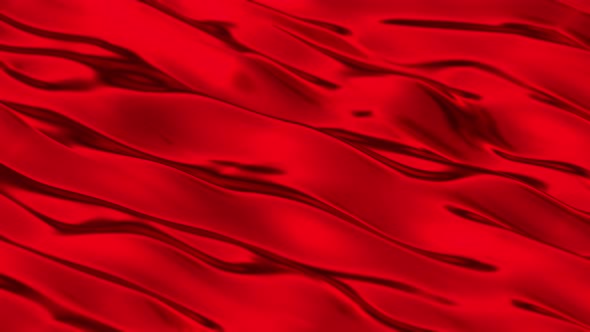 Red Metallic Lame Fabric Surface Waves