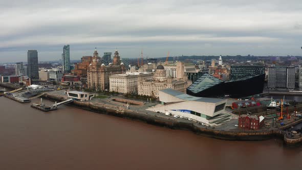 Aerial View of the Museum of Liverpool UK