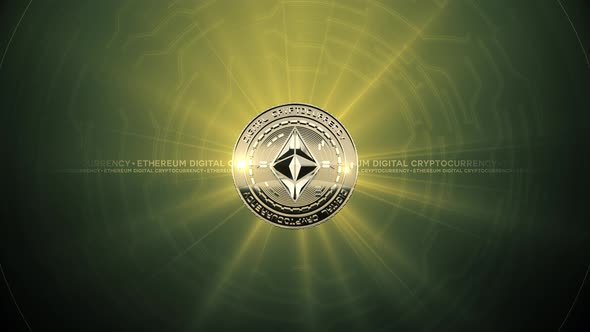 02 - 3 ETHEREUM Cryptocurrency Background with Circles 4K