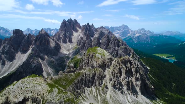 National Nature Park Tre Cime in the Dolomites Alps