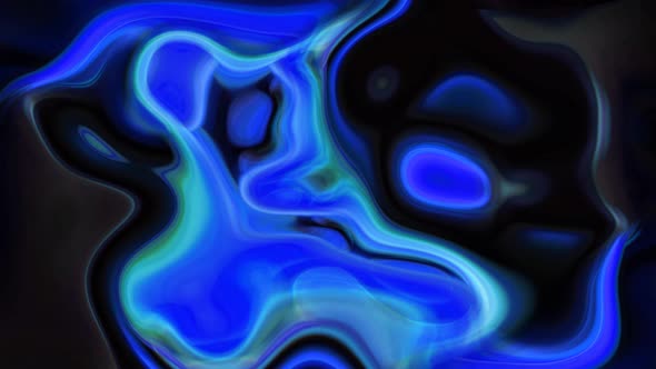 Colorful Abstract Smooth Blue Liquid Motion Animated Background