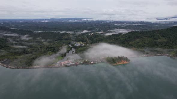 Aerial View of Fish Farms in Norway