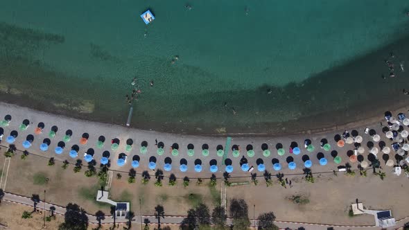 Vacation Swim Beach Aerial Drone