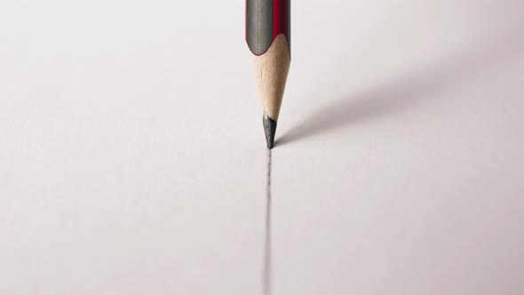 Line being drawn with pencil