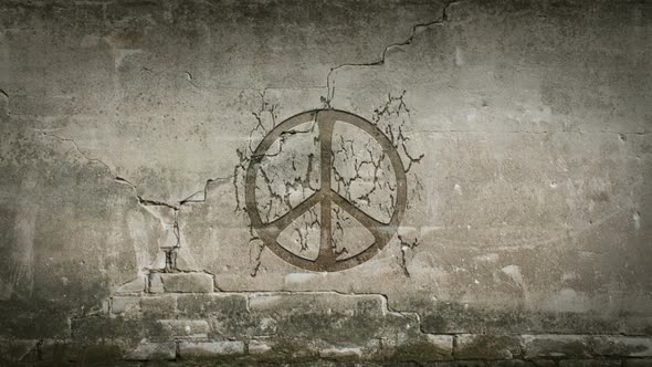 Peace Symbol in a Wall