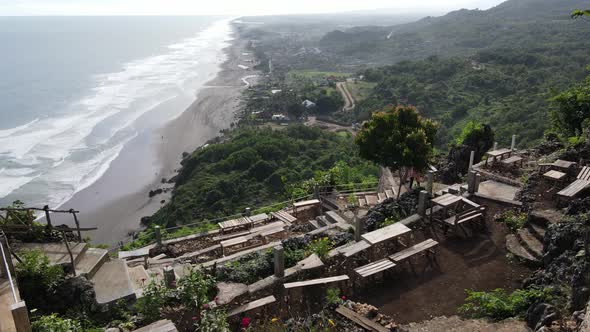 Shoka Bukit Senja "Shoka Bukit Senja" is a spot to see the sunset on the cliff and shows a view of P