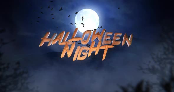 Halloween Night Title - 4K