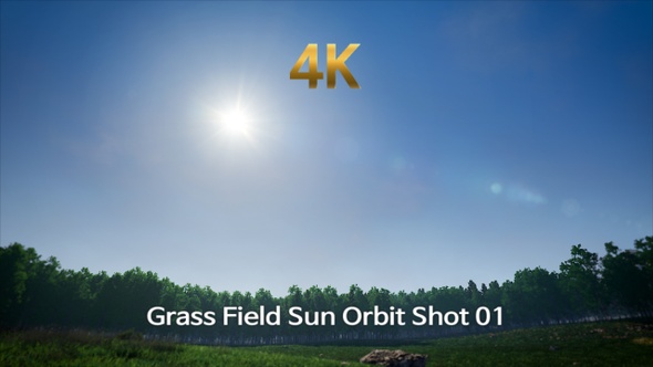 Grass Field Sun Orbit Shot 01