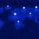 Blue Color World Map GPS Location Tracking Animation - VideoHive Item for Sale