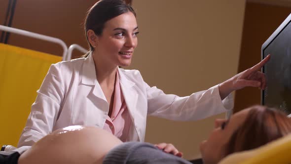 Friendly Ultrasound Technician Screening Pregnant