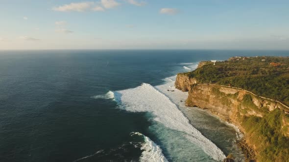 Rocky Coastline on the Island of Bali