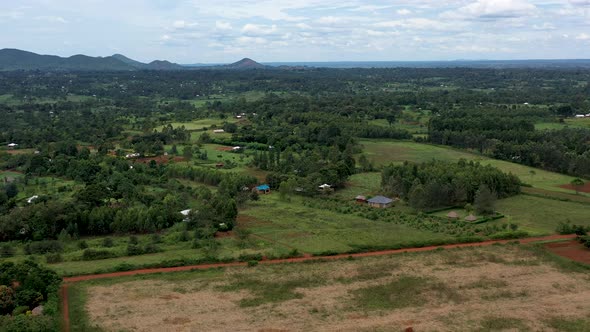 Africa Mali Vast Field And Village